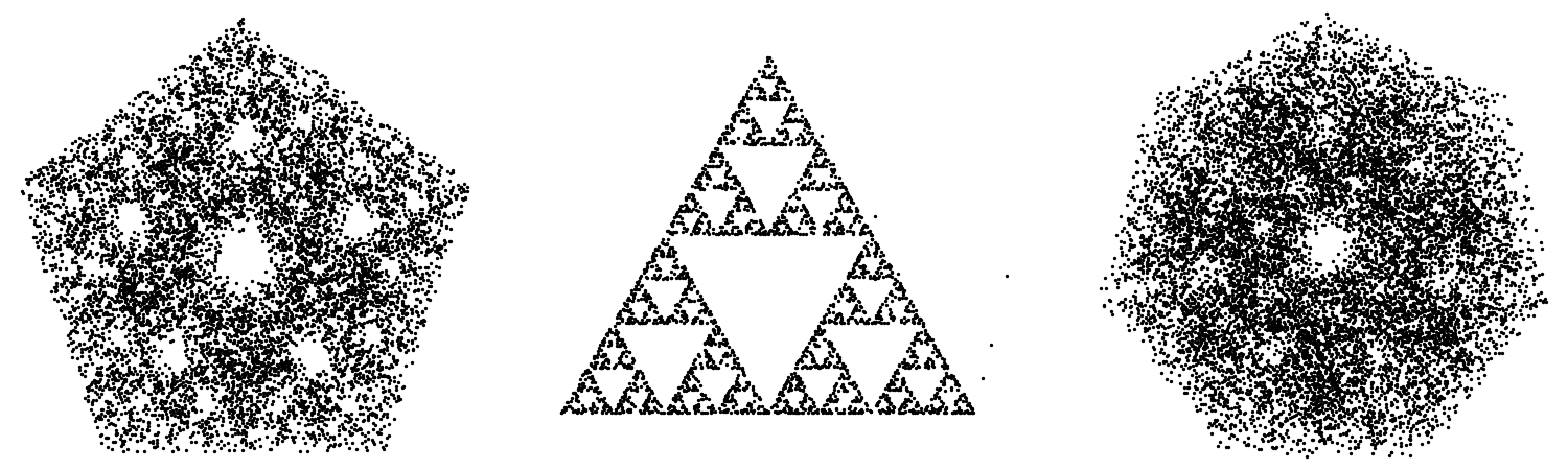 Chaos game - Sierpiński triangle